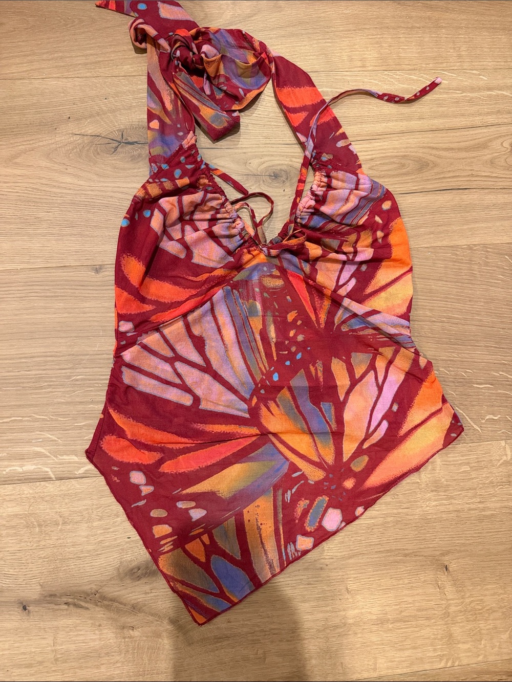 Free People Butterfly Effect Halter Top